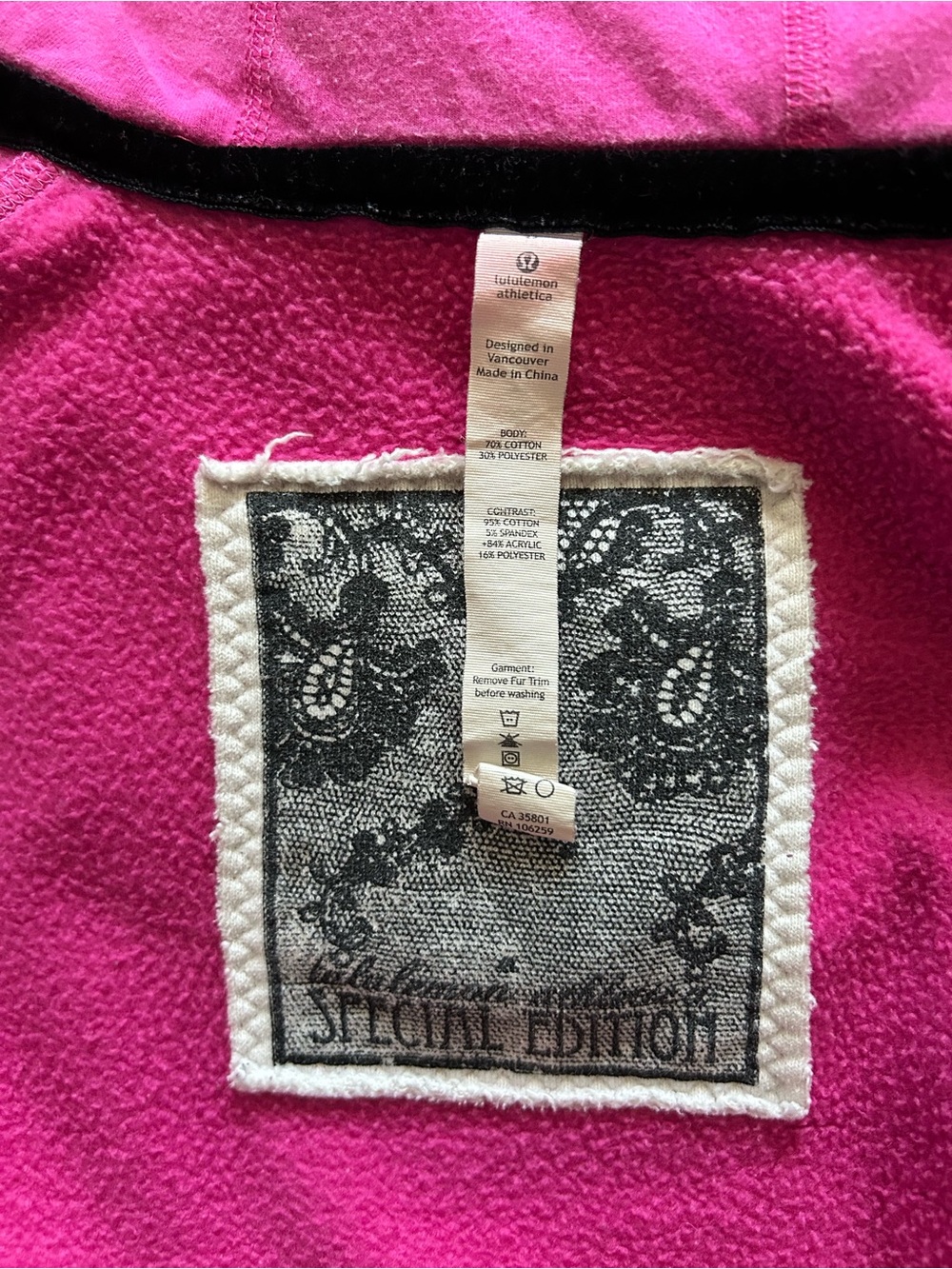 Lululemon Pink & Purple Ombre Full-Zip Scuba Hoodie - Picture 2 of 10